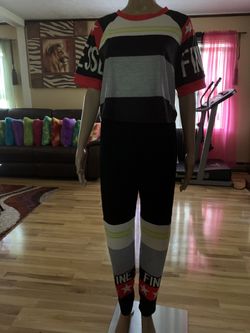 Woman two piece fendi set.