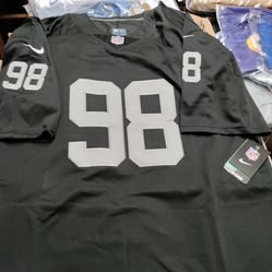 Raiders Crosby Number 98 Black And Silver