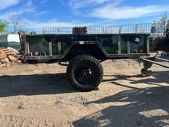 Military Trailer Camping Jeep