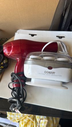 blow dryer and hot rollers