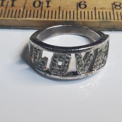 Vintage LOVE Mascarite Size 5.5, Sterling Silver 925 