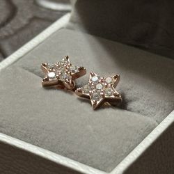 Moissanite Star Earrings 