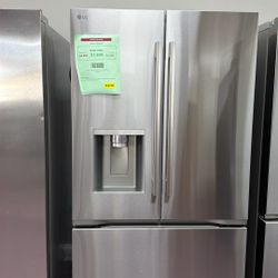 Refrigerator Stainless Steel 36” New French Door 1 Year Warranty 