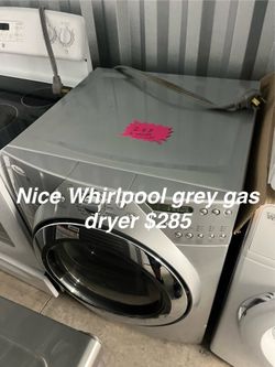 Nice Whirlpool silver electric dryer