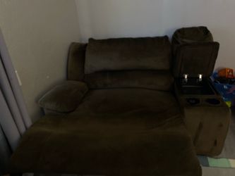 Brown recliner