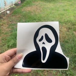 GHOST FACE, SCREAM, CAR DECAL, VINYL STICKER BUY 2 GET 1 FREE