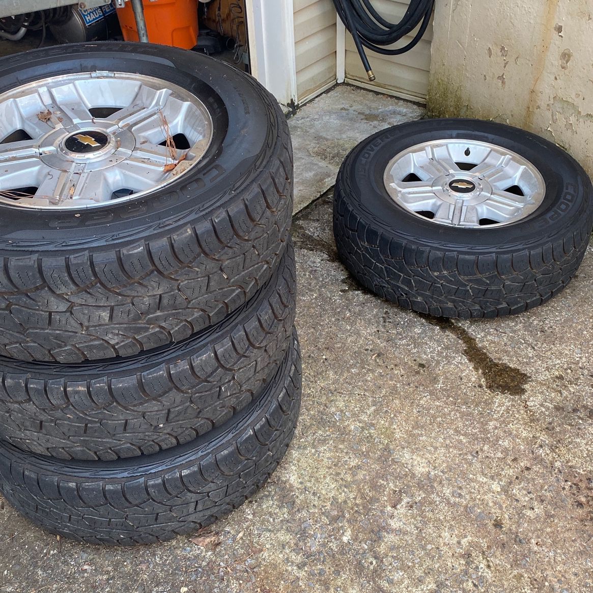 Chevy Silverado 1500 18” Factory Wheels and Tires