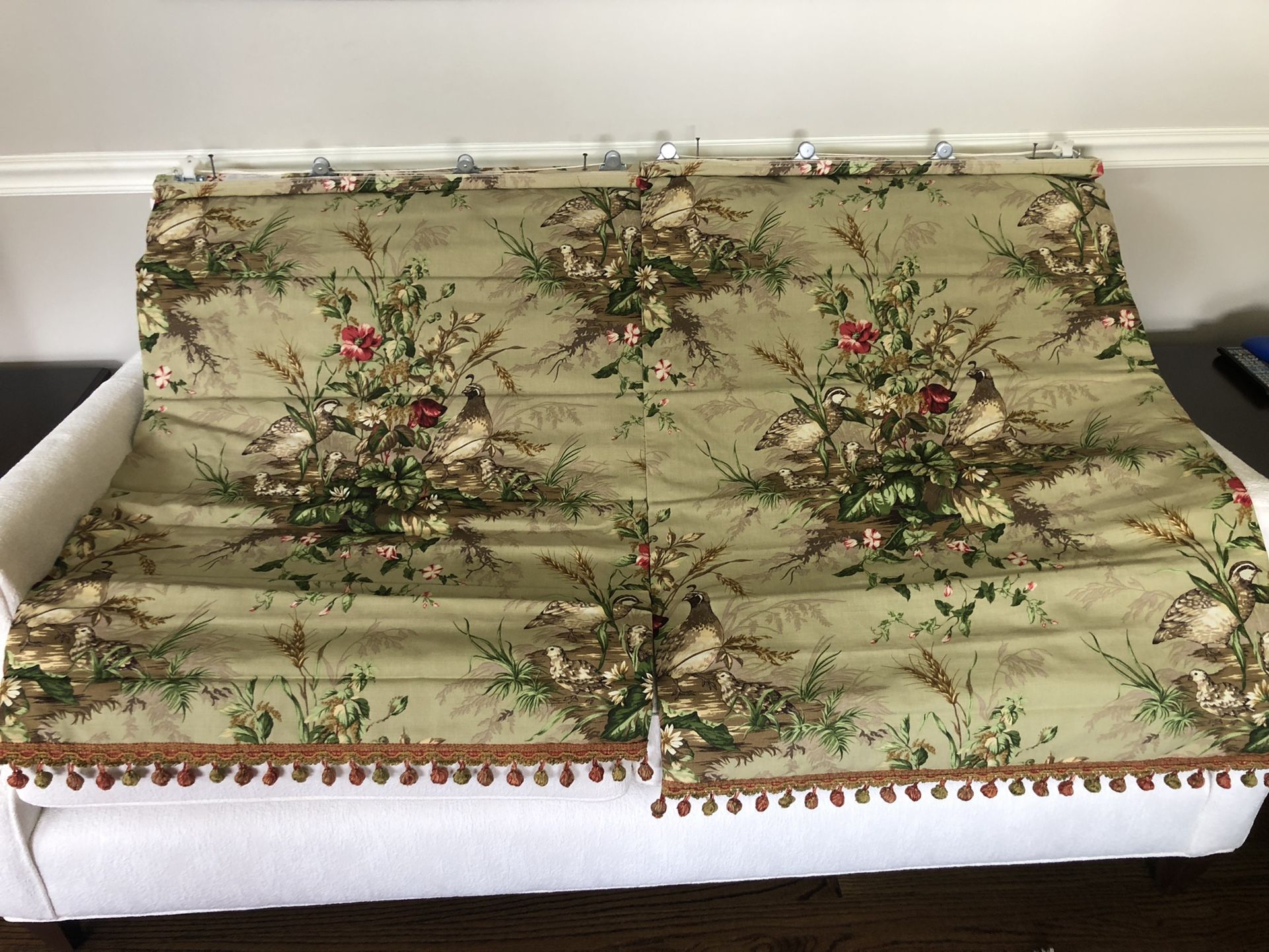 Custom Scalamandre Roman Shades