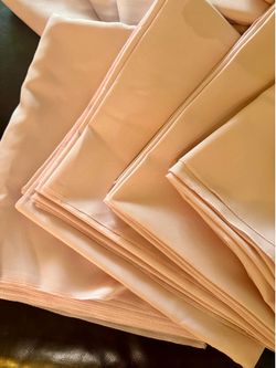 NEW 8ft Rectangle Linen Table Cloths in Pink Champagne