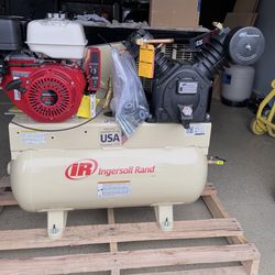 Compressor gas powered