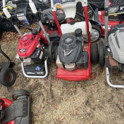 Power washers all run.   Read