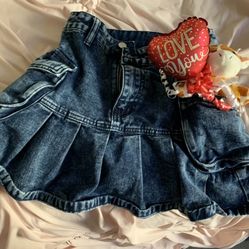 Adorable Jean Skirt 