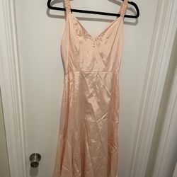 Janet Russo Vintage Pink Sleeveless Dress 
