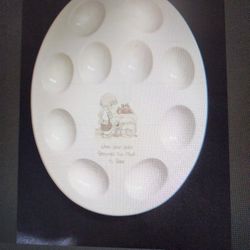 Vintage 1987 Precious Moments Deviled Egg Plate