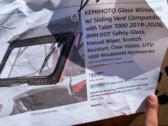 Kemimoto windshield