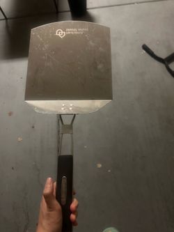 Cuisinart pizza spatula- collapsable handle - griddle food mover shovel head extra large stainless steel