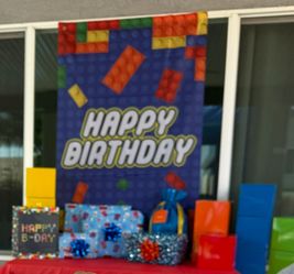 Lego birthday Backdrop