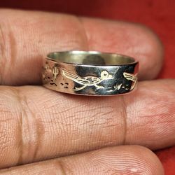 Sterling Silver Ring , Sz 9
