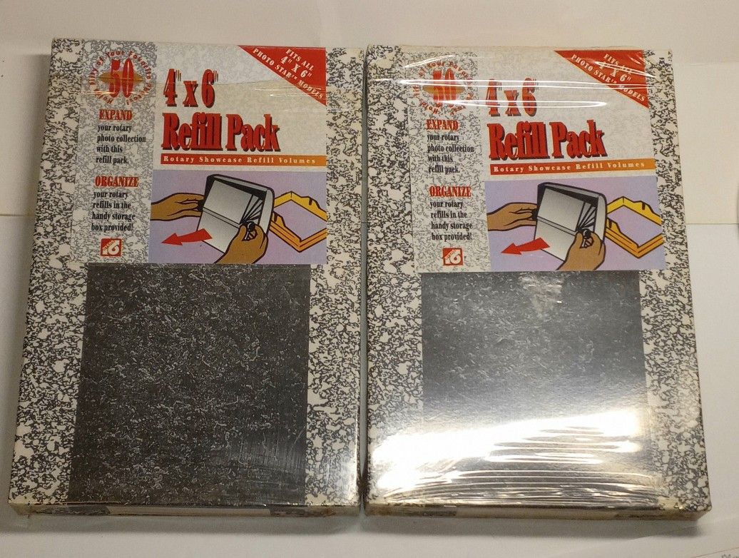 4"X6" Photo Refill Pack For Photo Star Models NOS Rotary Showcase Refill