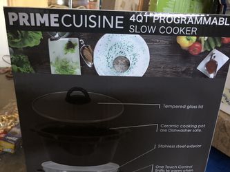 Prime Cuisine 4 QT Programmmable slow cooker NEW IN BOX