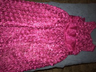 Little girls pink dress