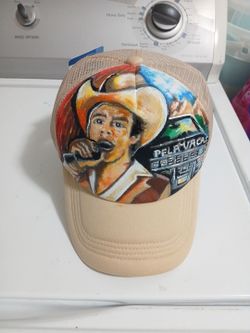 Chalino sanchez Custom hand painted trucker hats