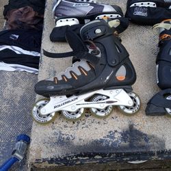 Rollerblades And Ice Skates