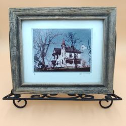 Victorian Farmhouse in Rustic Aged Wood Frame Lyle S Wessale Vintage Photography 3/75