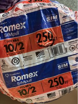 250 ft. 10/2 Solid Romex SIMpull CU NM-B W/G Wire