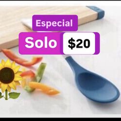 Cuchara Azul Silicon Acero Inoxidable  $20.00 Especial Princess House Ventas Finales 