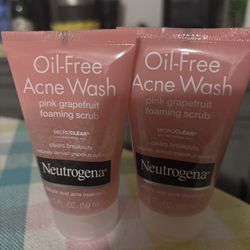 Neutrogena Oil-Free Acne Wash Pink Grapefruit Foaming Scrub 2-pack (3 $ each
