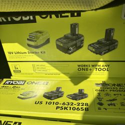 Ryobi Lithium Starter Kit 