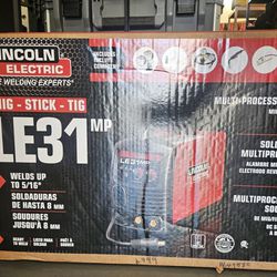 Lincoln Electric
140 Amp LE31MP Multi-Process Stick/MIG/Flux-Core/TIG, 120V, Aluminum Welder