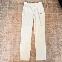 Sz YXL Youth Under Armour White Baseball Pants