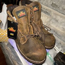 Steel Toe Boots.  