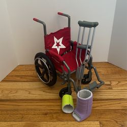 American Girl Truly Me Wheelchair And Crutches Set