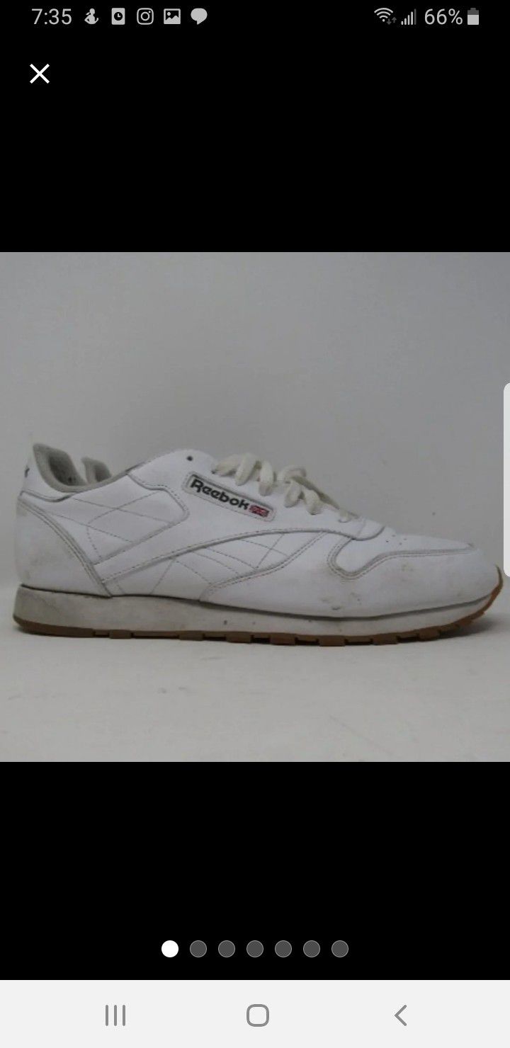 Reebok Classic Low Cut White Size 13 Sneaker Shoes