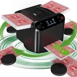 Brand New In The Box- Automatic Card Shuffler and Dealer Machine 360° Rotation, Supports 12 Players, Rechargeable Card Shufflers, UNO Shuffler Card Ma