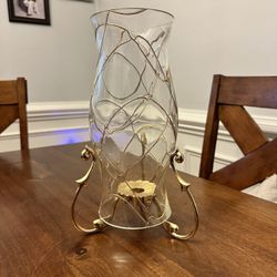 Decorative Glass Vase And Candle Holder