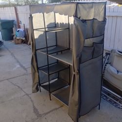 Portable Closet Double Hanger For Storage Space Closet