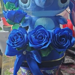 Arreglos Con Flores Eternas Y Stich