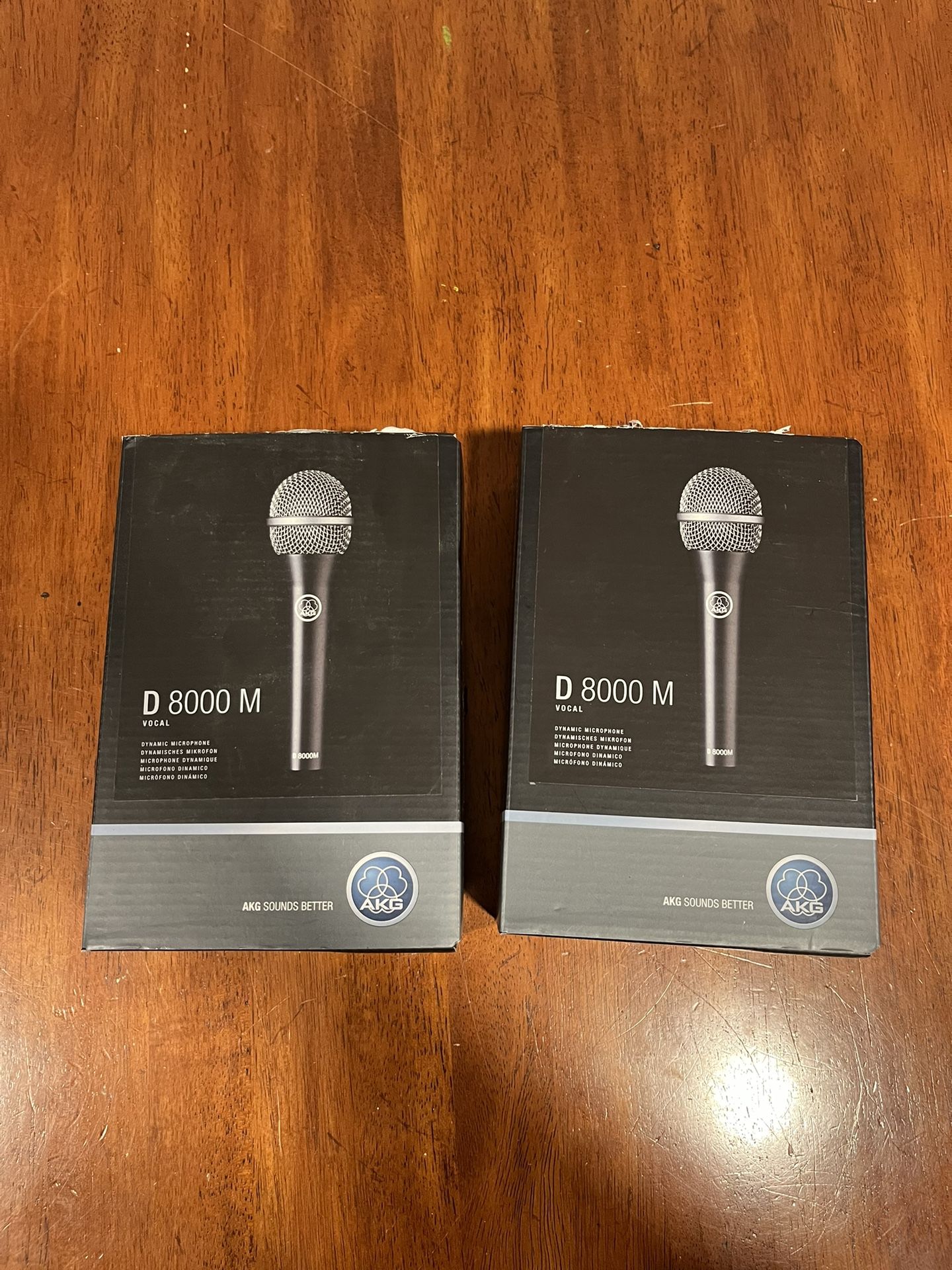 AKG D 8000 M Microphones - 2 Pack