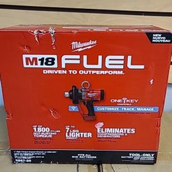 Milwaukee 2867-20 M18 FUEL ONE-KEY 18V Cordless 1” Impact Wrench BARE TOOL ONLY