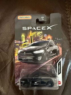 Matchbox Tesla Model X Black Space X #75 Mainline 2024 New🔥