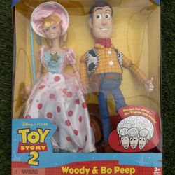 Vintage NIB Toy Story 2 Disney Pixar Movie Woody Bo  Peep Toy Action Figure
