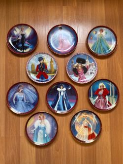 Vintage Danbury Mint High Fashion Barbie Collector Plates – Set of 10