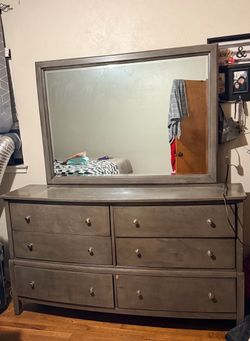 Dresser with mirror