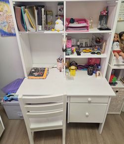 Solid wood desk