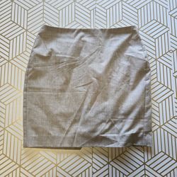 Woman's Skirt Banana Republic Cream Beige Petite Size 6P Y2K Retro 