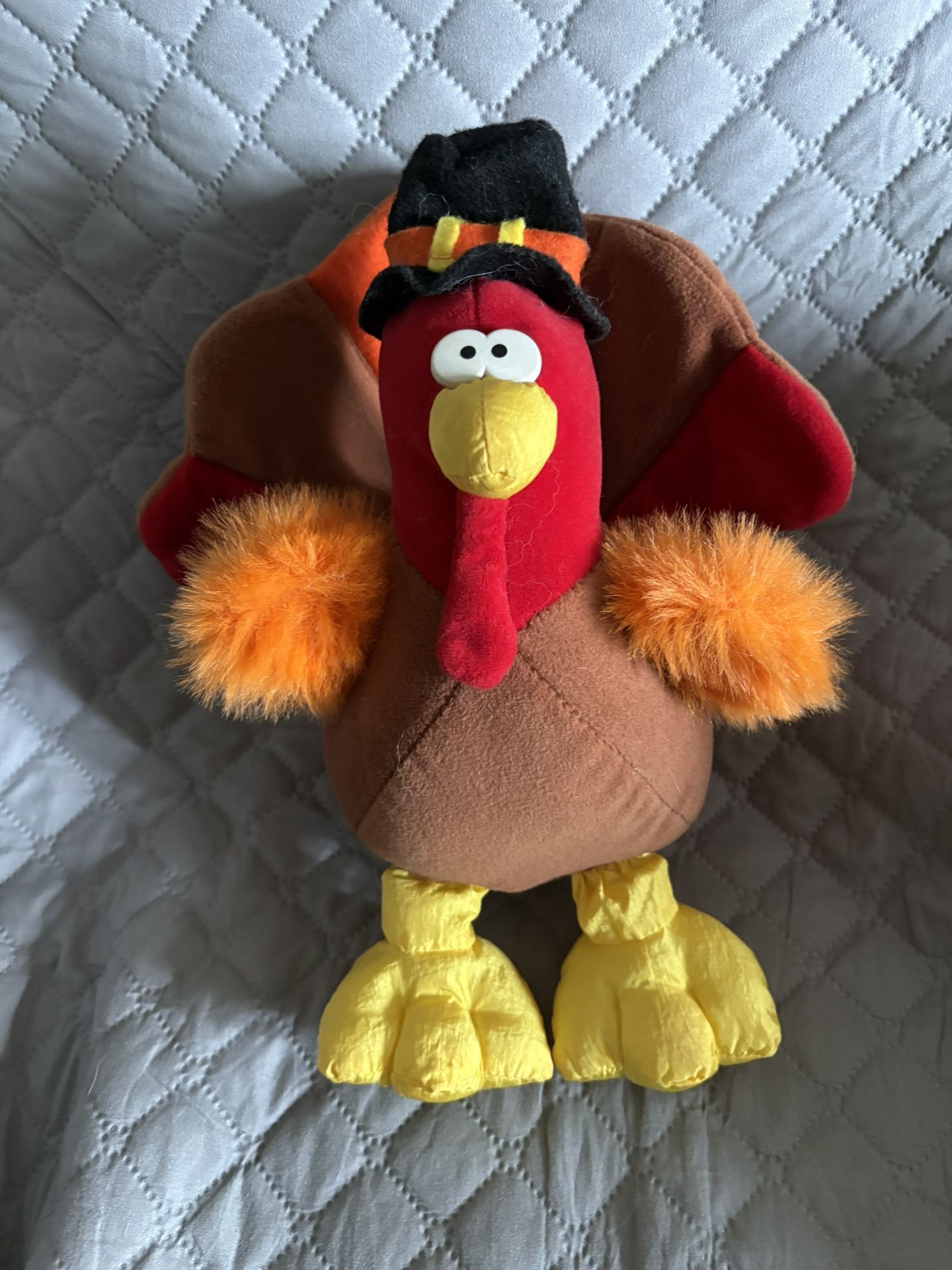 1994 Gibson Greeting Card Plush Thanksgiving Turkey.